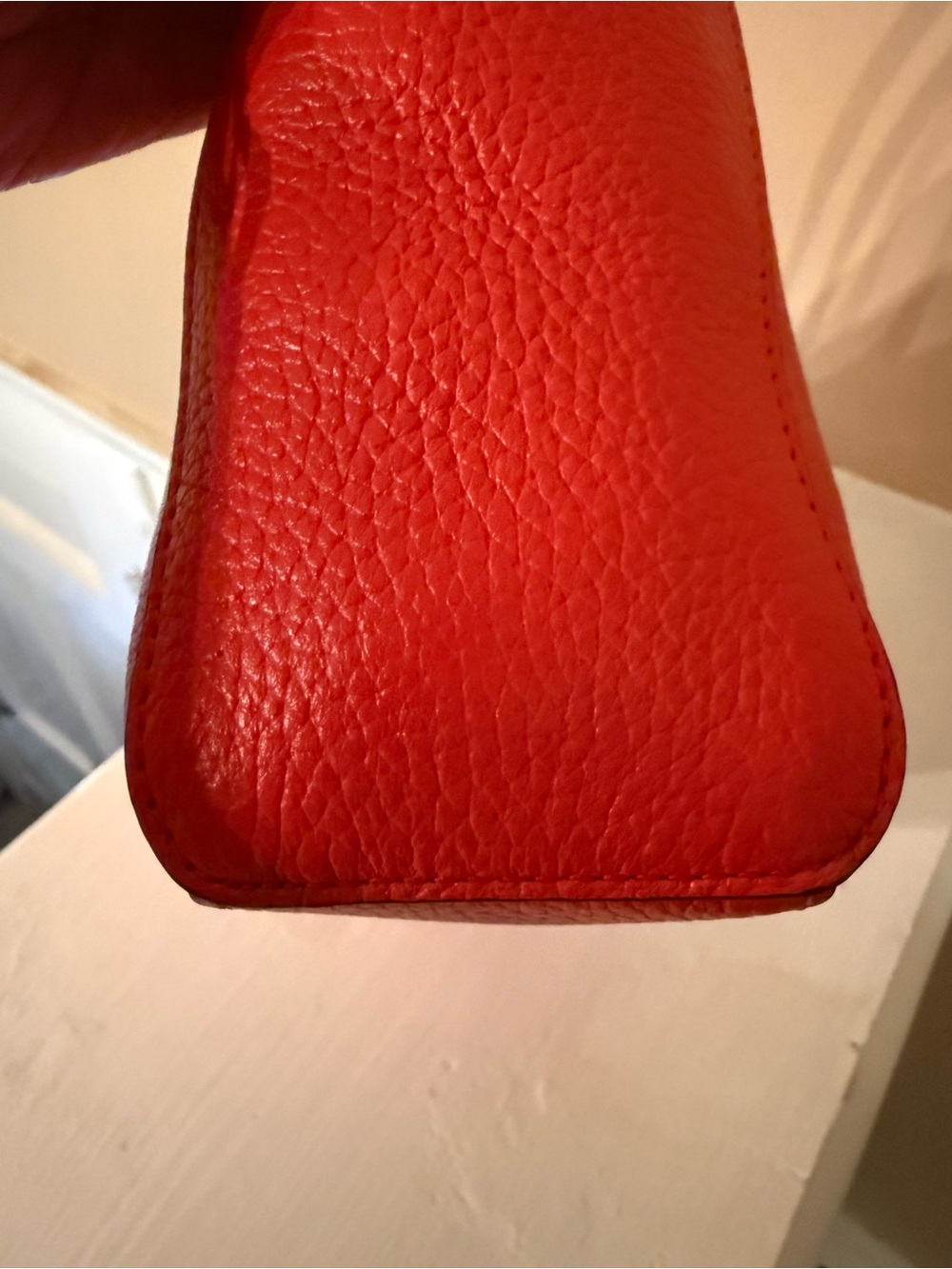Kate Spade Monica Small Crossbody~Coral/Red-orange EUC - Picture 11 of 14